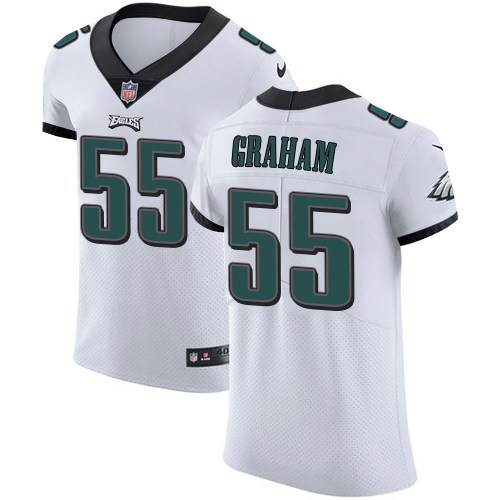 Nike Eagles #55 Brandon Graham White Men's Stitched NFL Vapor Untouchable Elite Jersey - Click Image to Close